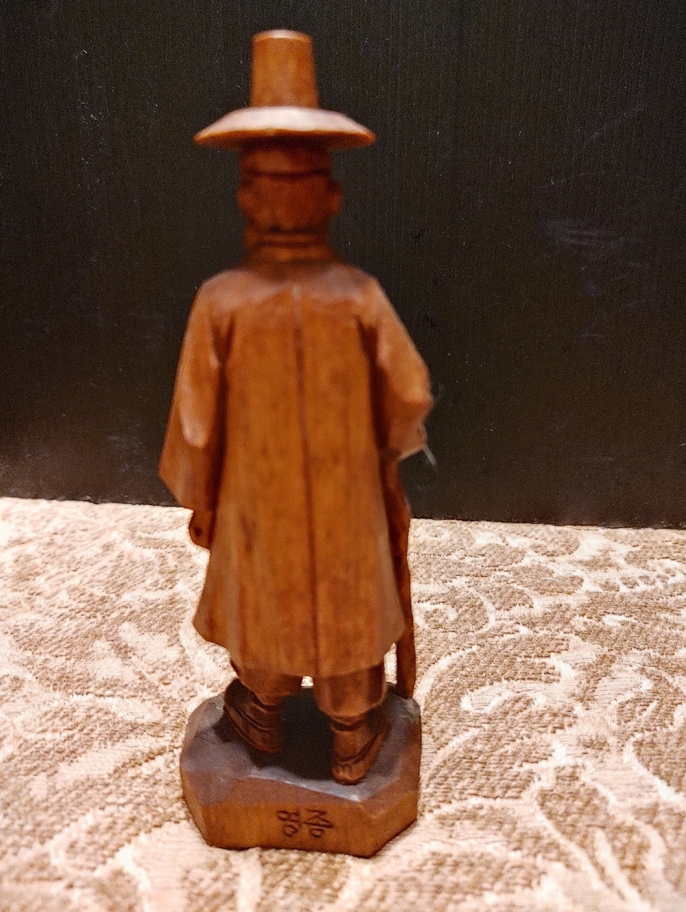 🔸⛩️🔸Intricate Artist Signed Antique Vtg Hand Carved Asian Oriental Figurine - Picture 8 of 10